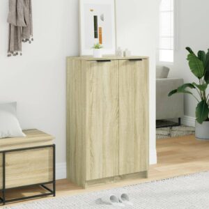 vidaXL Armoire à chaussures Chêne sonoma 59x35x100cm Bois d'ingénierie